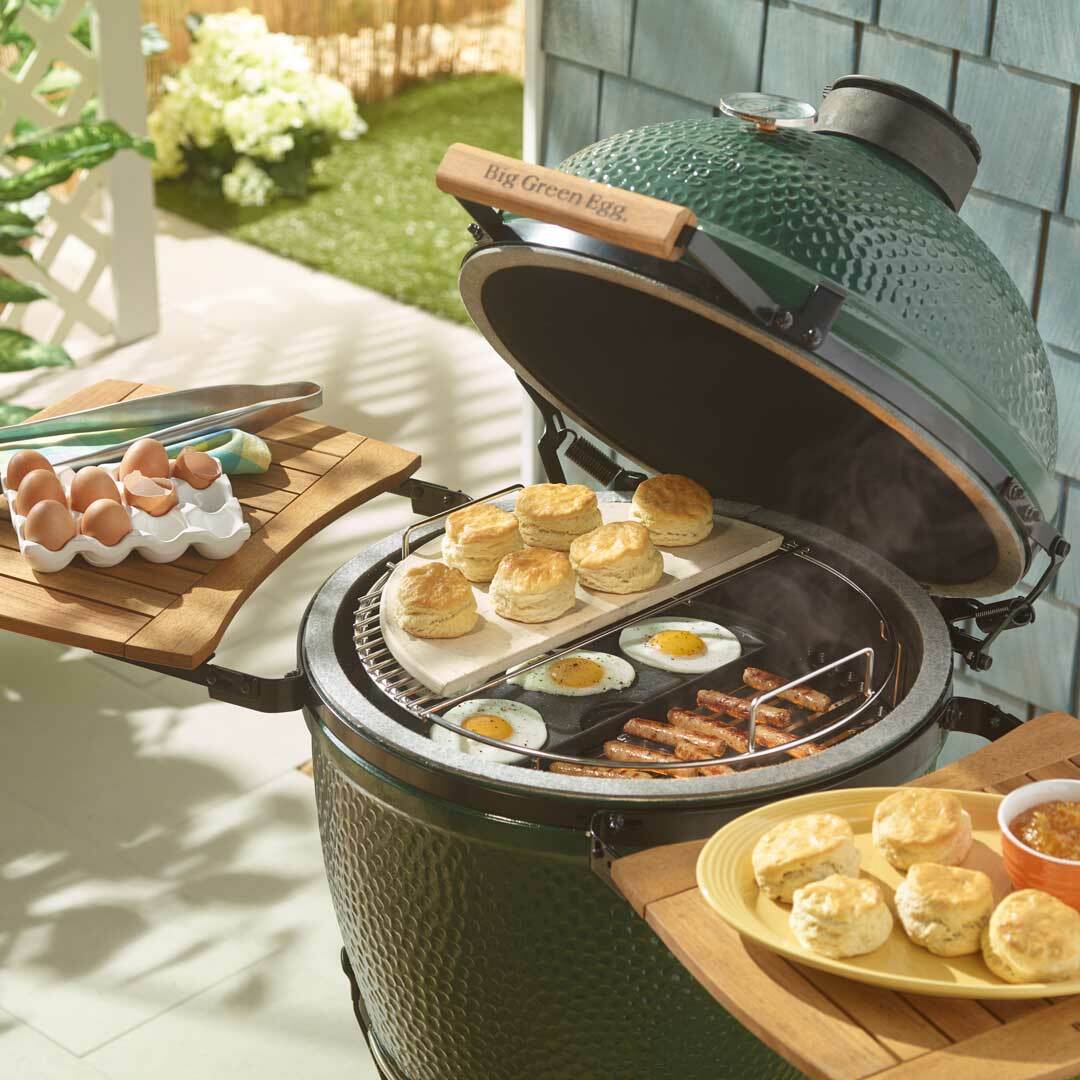 Big Green Egg half moon ConvEGGtor for Large Eggspander - 120135